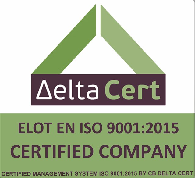 Delta Cert — ELOT EN ISO 9001:2015 Certified Company, Νο 6724235
